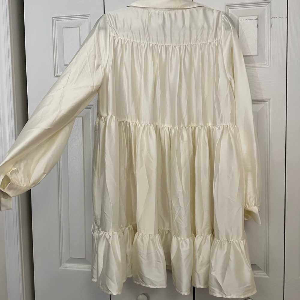 Cream Button Down Dress - image 3